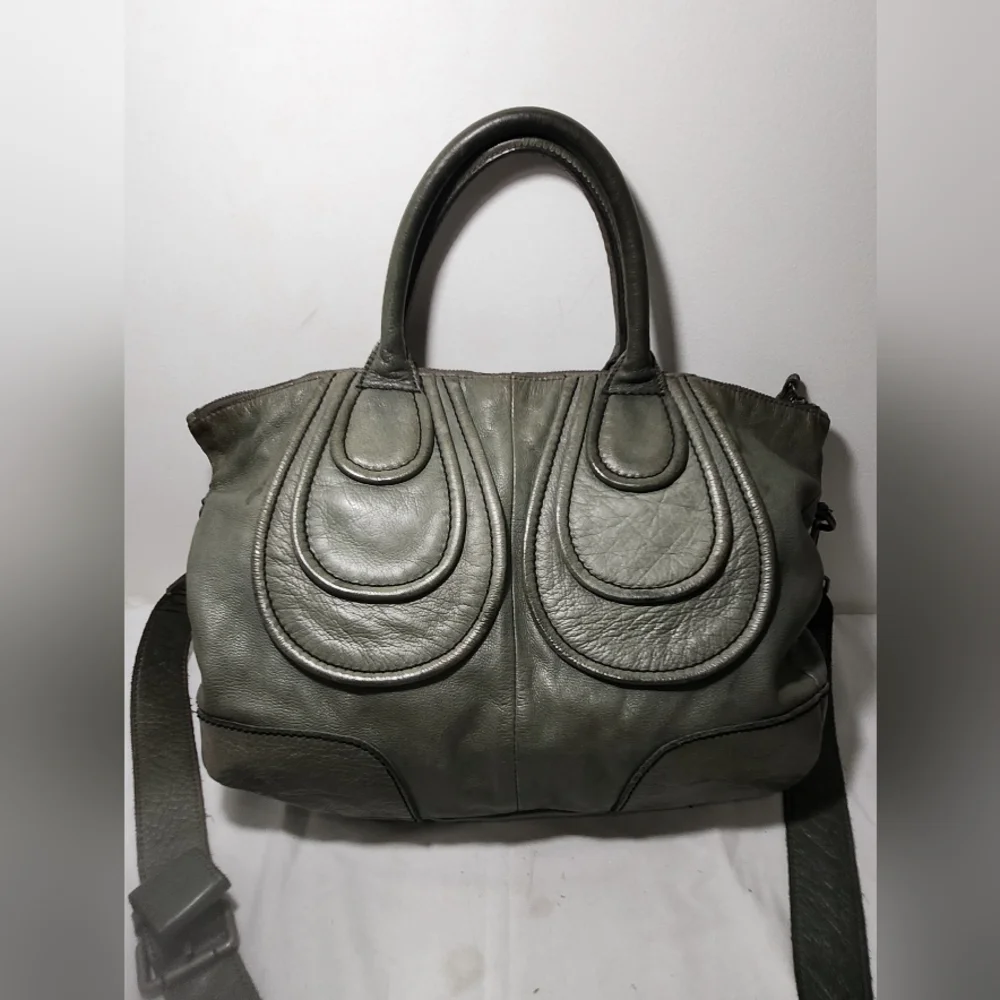 Liebskind Distressed Leather Satchel with Removable Shoulder Strap - Picture 9 of 14